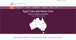 Desktop Screenshot of agedcareonline.com.au