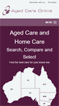 Mobile Screenshot of agedcareonline.com.au